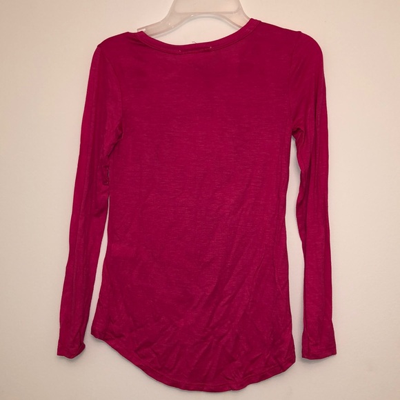 New girls pink unicorn long sleeved shirt - Picture 2 of 2